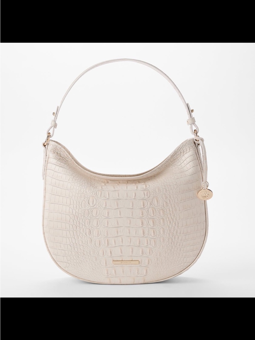 Brahmin small Katleen ivory Alden road genuine leather